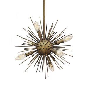 Whitfield Lighting Jennifer 6-Light Natural Gold Modern/Contemporary Chandelier