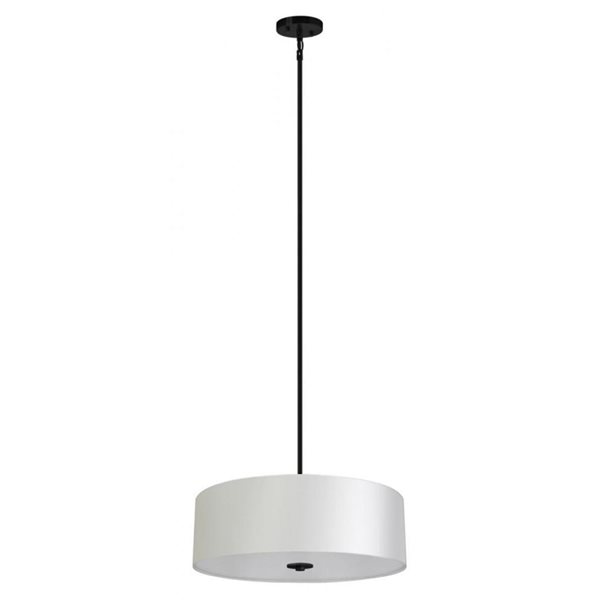 Whitfield Lighting Modena 4-Light Black Transitional Chandelier