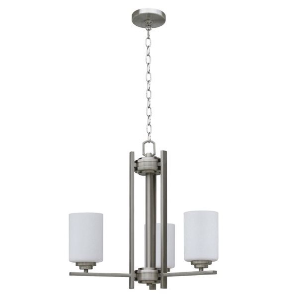 Lustre moderne/contemporain en acier inoxydable Mitzy à 3 lumières Whitfield Lighting