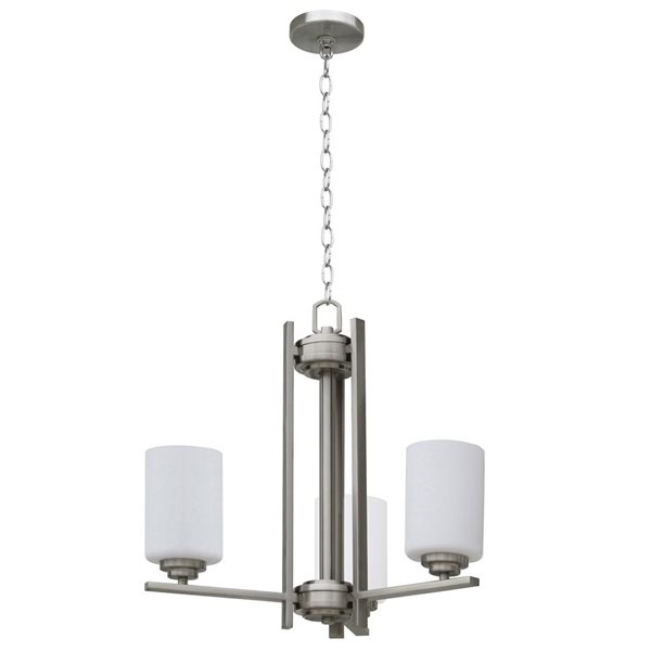 Lustre moderne/contemporain en acier inoxydable Mitzy à 3 lumières Whitfield Lighting