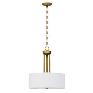 Whitfield Lighting Armella 3-Light Natural Gold Transitional Chandelier