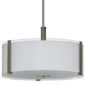 Lustre moderne/contemporain en acier inoxydable Catherine à 3 lumières Whitfield Lighting