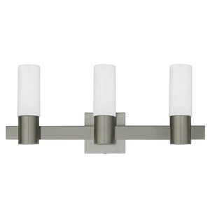 Whitfield Lighting Gwenith 3-Light Steel Transitional Vanity Light