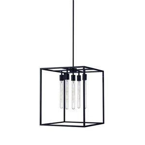 Lustre industriel noir Tracey à 5 lumières Whitfield Lighting