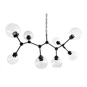 Whitfield Lighting Jane 8-Light Black Modern/Contemporary Chandelier