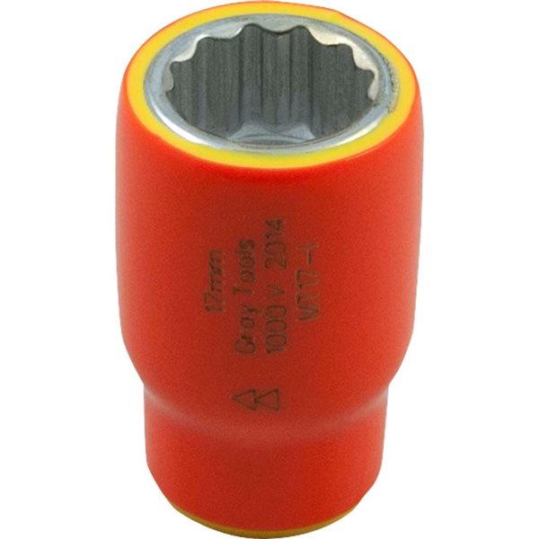 Gray Tools 8-mm x 3/8-in Drive Insulated Standard Length Socket