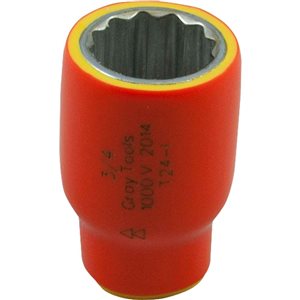 Gray Tools 3/8-in x 3/8-in Drive Insulated Standard Length Socket