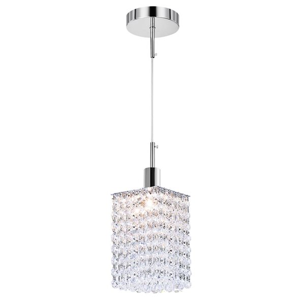 CWI Lighting Glitz Chrome Glam Mini Pendant Light | RONA