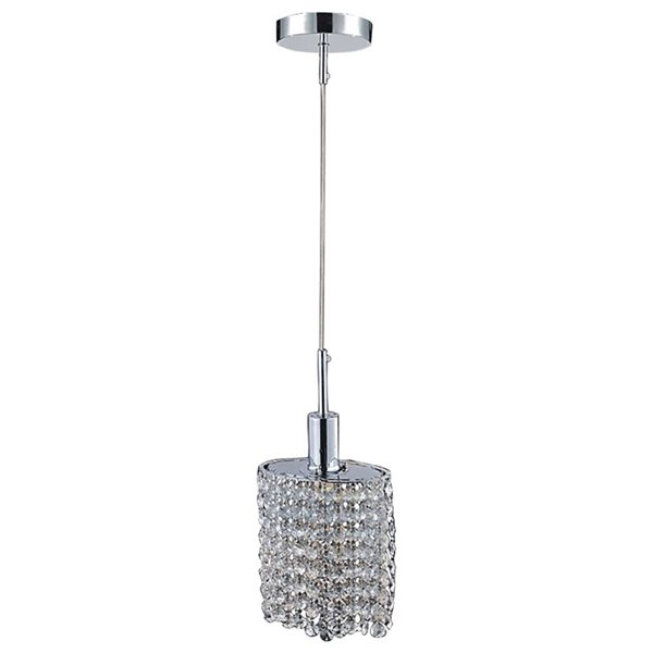 CWI Lighting Glitz Chrome Mini Pendant Light