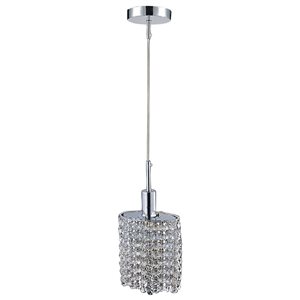 CWI Lighting Glitz Chrome Mini Pendant Light