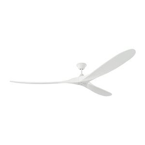 Generation Lighting Maverick Super Max 88-in Matte White Indoor/Outdoor Ceiling Fan (3-blade)