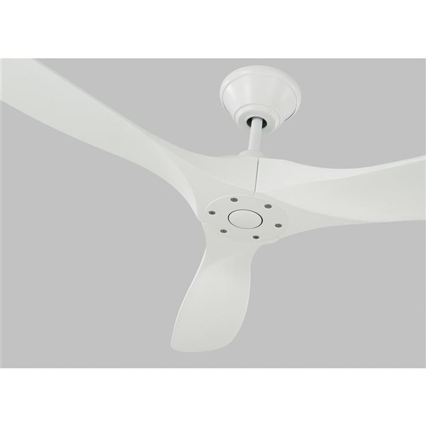 Generation Lighting Maverick Max 70-in Matte White Ceiling Fan with Remote Control (3-blade)