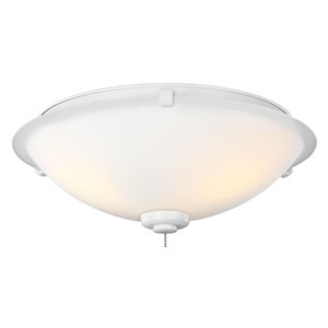 Generation Lighting 3-Light LED Matte White Ceiling Fan Light Kit