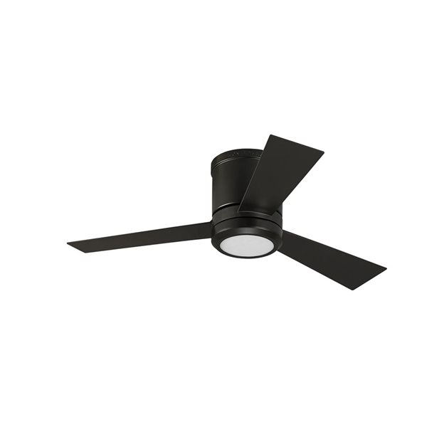 Generation Lighting Clarity 42-in Oil Rubbed Bronze Integrated LED Indoor Ceiling Fan with Remote Control (3-blade)