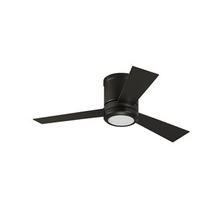 Generation Lighting Clarity 42-in Oil Rubbed Bronze Integrated LED Indoor Ceiling Fan with Remote Control (3-blade)