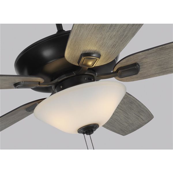 Generation Lighting Colony Super Max 60-in Weathered Grey Indoor/Outdoor Ceiling Fan