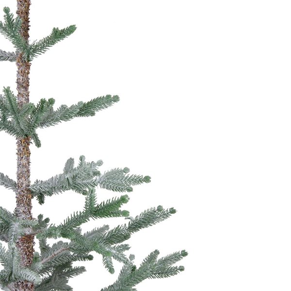 Northlight 3-ft Snow Covered Slim Pine Artificial Christmas Tree with Jute Base - Unlit