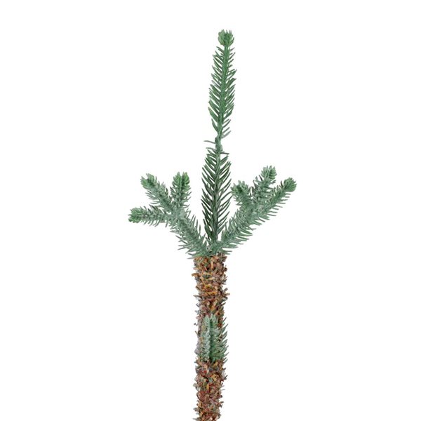 Northlight 3-ft Snow Covered Slim Pine Artificial Christmas Tree with Jute Base - Unlit