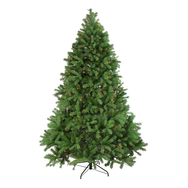 Northlight 7.5-ft Pre-Lit Noble Fir Full Artificial Christmas Tree - Multicolour Lights