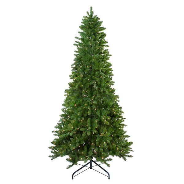 Northlight 14-ft Pre-Lit Eastern Pine Slim Artificial Christmas Tree ...