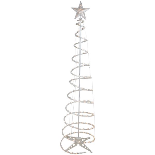 Northlight 6-ft Pre-Lit Spiral Christmas Tree - Clear Lights