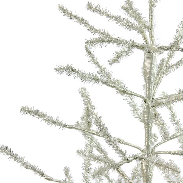Northlight 3-ft Champagne Tinsel Artificial Christmas Twig Tree - Unlit