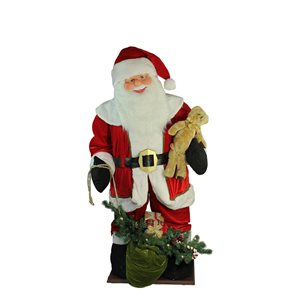 Northlight 6-ft LED Lighted Inflatable Musical Santa Claus with Gift Bag