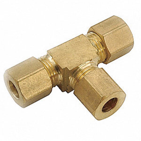 Plumbing N Parts 0.25-in W Brass Compression Tee, Pack of 10 PNP