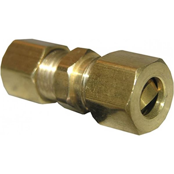 Plumbing N Parts 0.25 W x 0.375-in Brass Compression Union, Pack