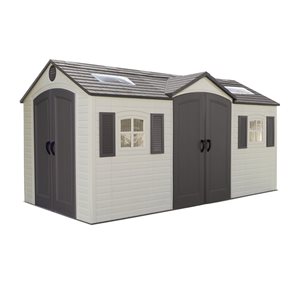 Lifetime 15-ft x 8-ft Outdoor Storage Shed with Dual Side Entry