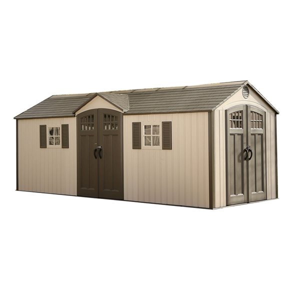 Lifetime 20 Ft X 8 Ft Outdoor Storage Shed With Dual Side Entry 60127   332019206 MainImage 001 L 