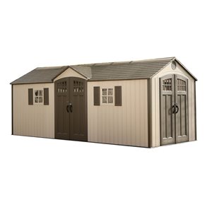 Lifetime 20-ft x 8-ft Outdoor Storage Shed with Dual Side Entry