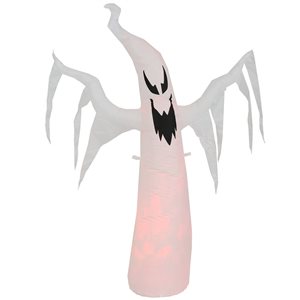 Sunnydaze Spooky Red Glowing Ghost Inflatable Halloween Decoration  58-Inch