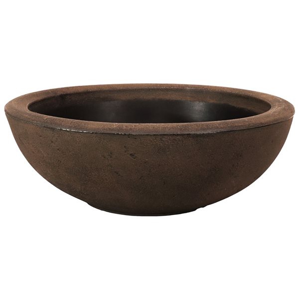 Sunnydaze Percival Outdoor Flower Pot Planter Brown Sable 20.75-in