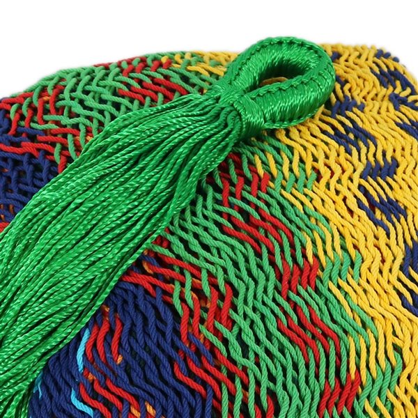 Sunnydaze Handwoven XXL Thick Cord Mayan Family Hammock Multi-Color 156-in x 90-in