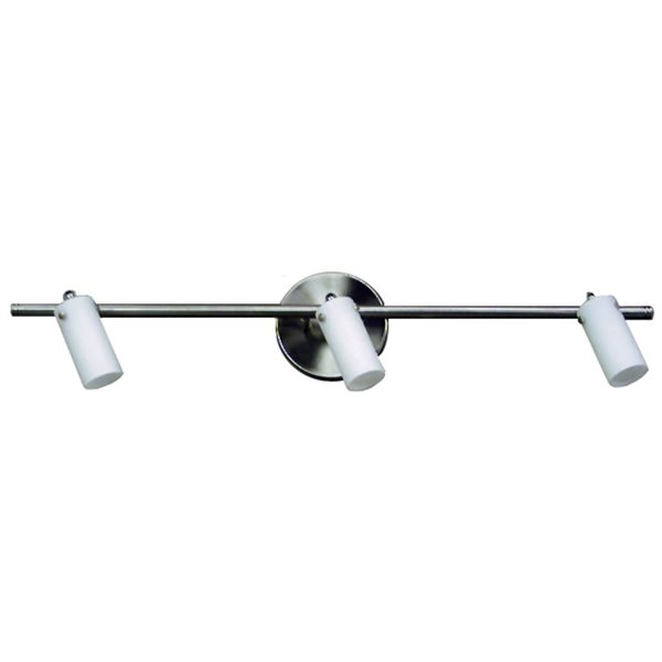 Nina 3 Light Linear Track Ceiling Light Silver Steel Contemporary