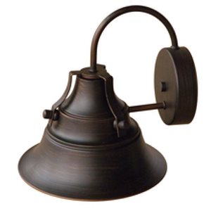 Basil Outdoor Wall Lanterns  Light Craftsman E-26, 9 In Bronze