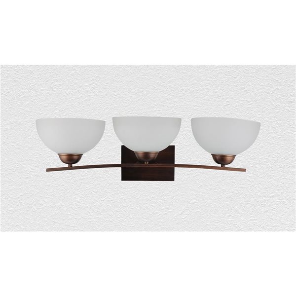 Mickayla 3 Light Vanity Light  Contemporary, Bronze