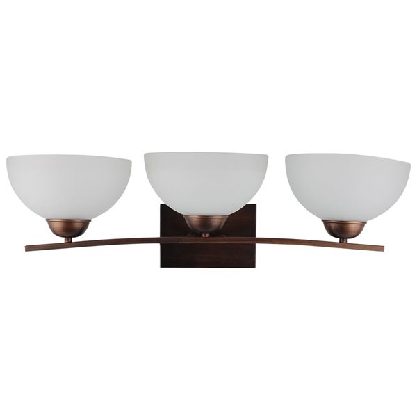 Mickayla 3 Light Vanity Light  Contemporary, Bronze