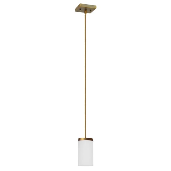 Armella 1 Light Down Pendant Ceiling Light Indoor, E-26  Transitional Gold