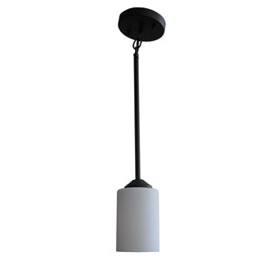 Yasmin 1 Light Down Pendant Ceiling Light E-26, Indoor Transitional Black