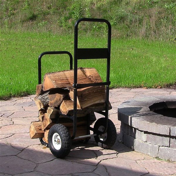 Sunnydaze Firewood Log Cart and Cover