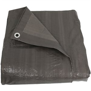 Sunnydaze Decor 30-ft X 40-ft Grey Standard Polyethylene Tarp