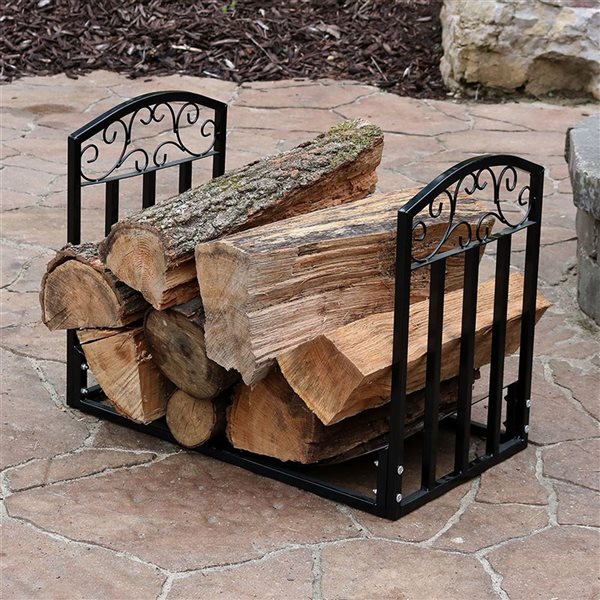 Sunnydaze 2-Ft Designer Firewood Log Rack