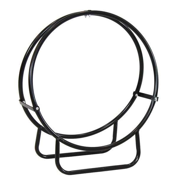 Sunnydaze 24-In Steel Firewood Log Hoop