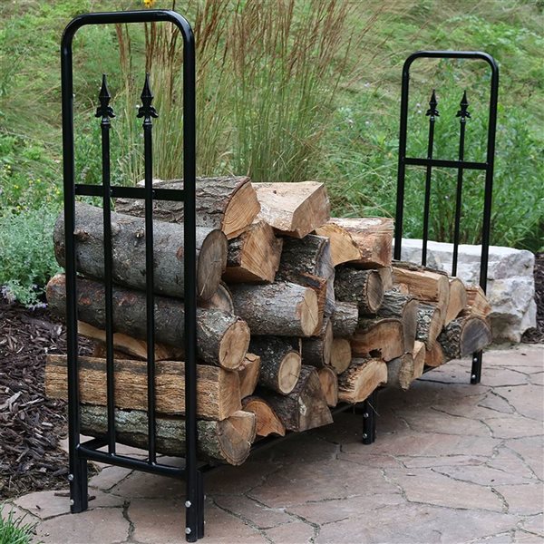 Sunnydaze 6-Ft Decorative Firewood Log Rack