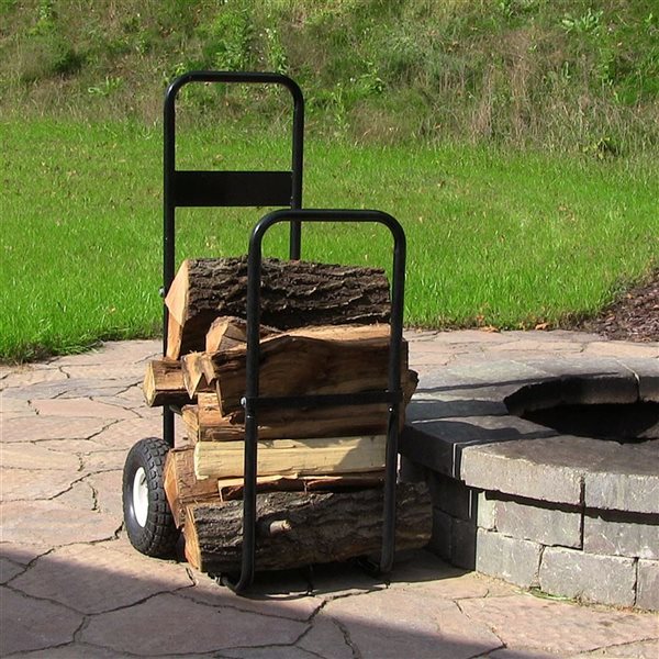 Sunnydaze Steel Firewood Log Cart