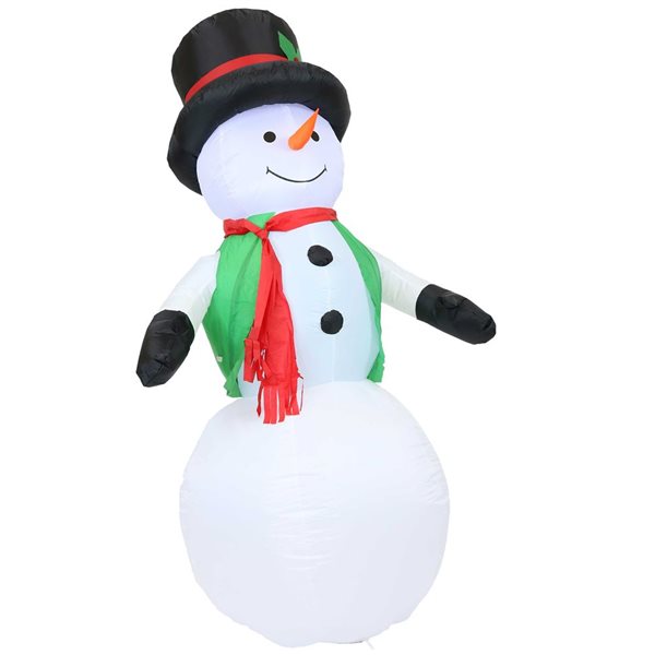 Sunnydaze Decor 6ft Lighted Snowman Christmas Inflatable LDE954 RONA