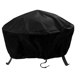 Sunnydaze Decor 40-in Black Round Firepit Cover