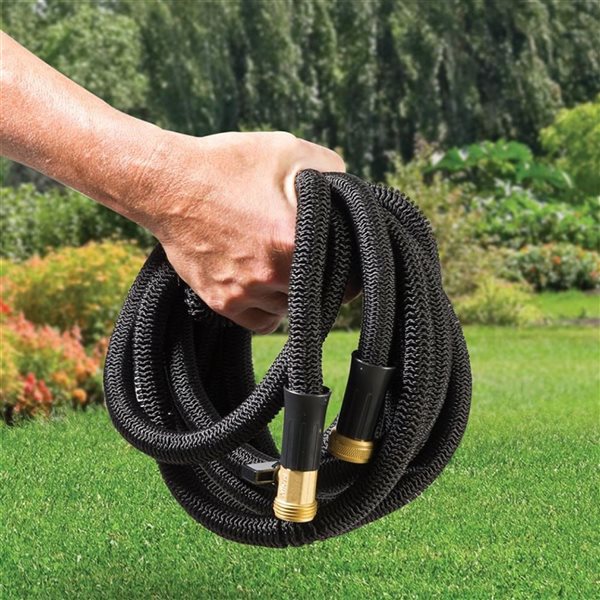 Worth Garden 3/4 x 25ft Water Hose - Durable Non Kinking Garden Hose - PVC  Material with Brass Hose Fittings - Flexible Hose for Household and